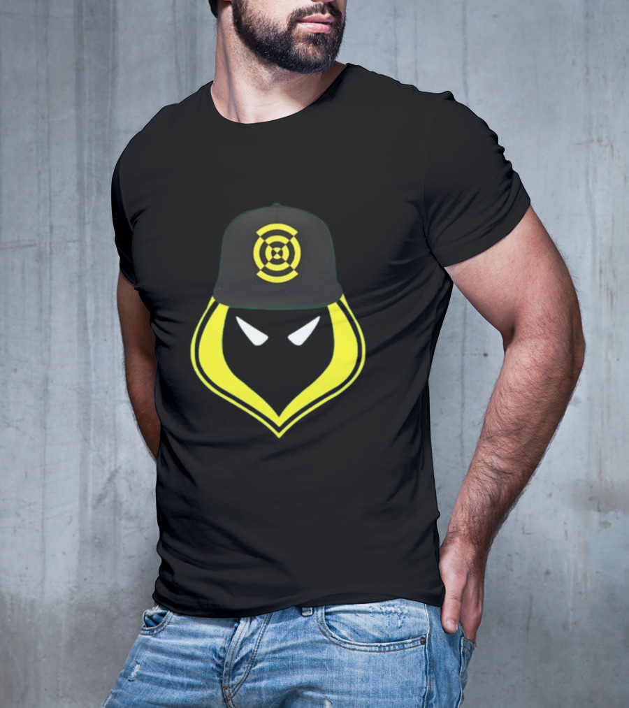 Lag-Liners Stealth Emblem With Black Cap And Yellow T-Shirt