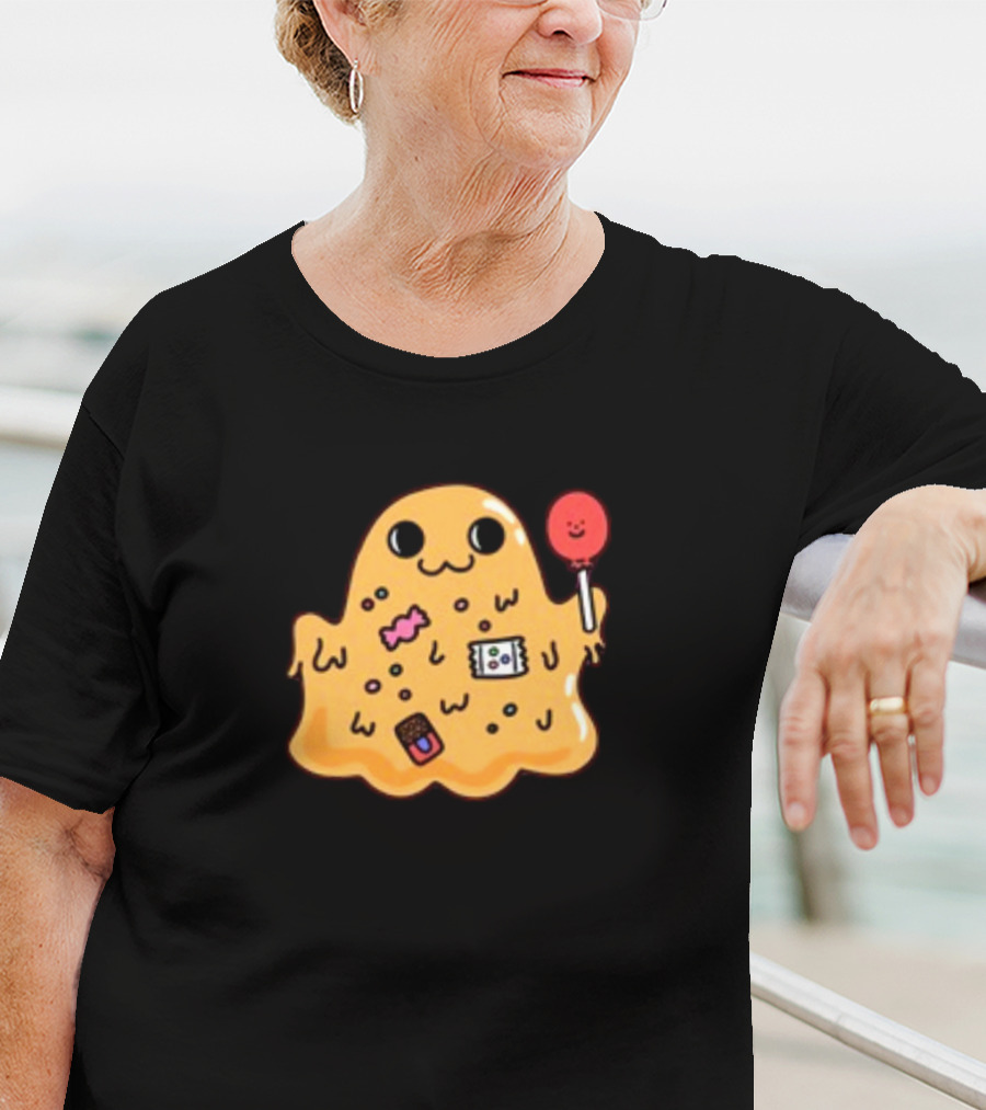 SCP 999 Tickle Monster Holding A Smiling Lollipop With Candy Elements T-Shirt
