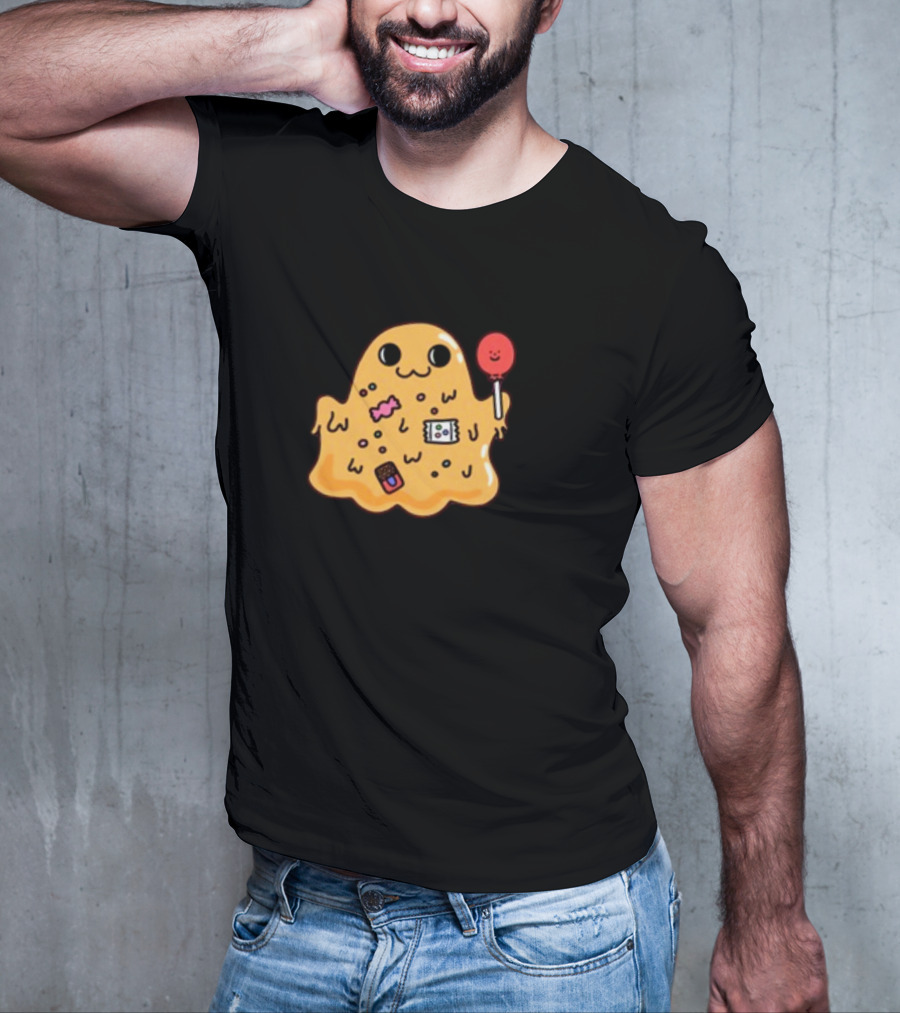 SCP 999 Tickle Monster Holding A Smiling Lollipop With Candy Elements T-Shirt