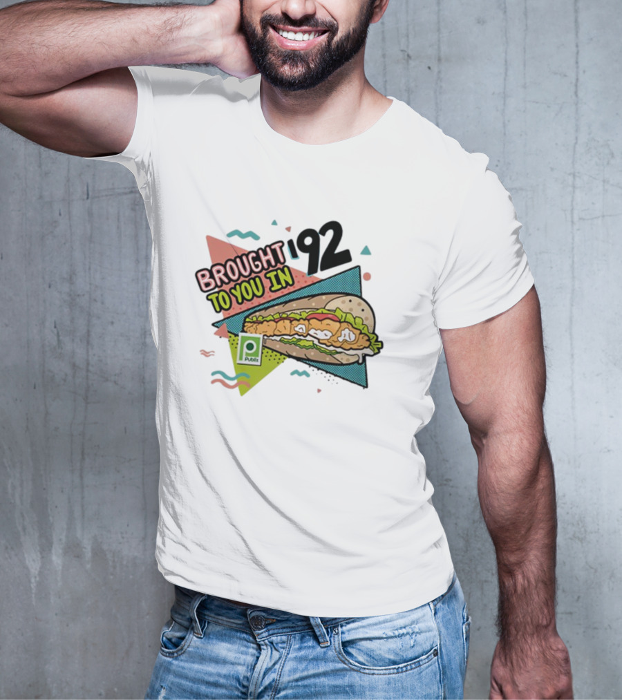 Brought 92 To You In Publix Sub Sandwich Pop Art Retro Graphics T-Shirt