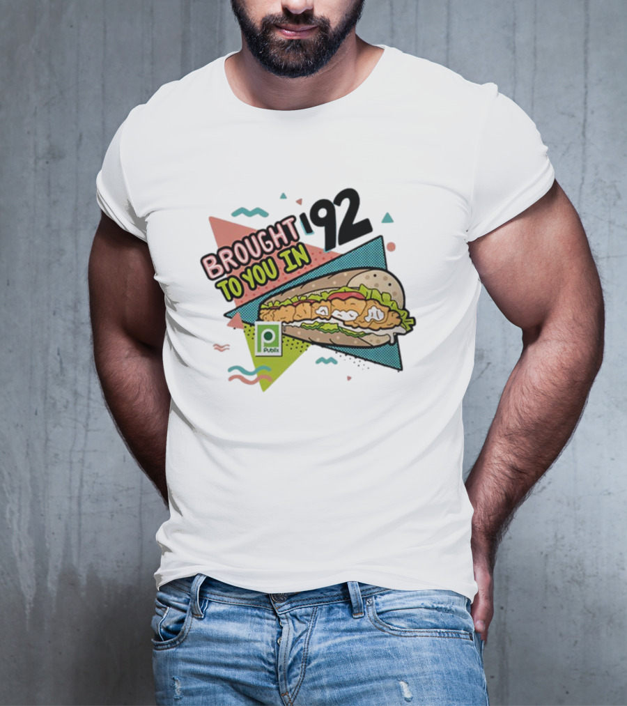 Brought 92 To You In Publix Sub Sandwich Pop Art Retro Graphics T-Shirt