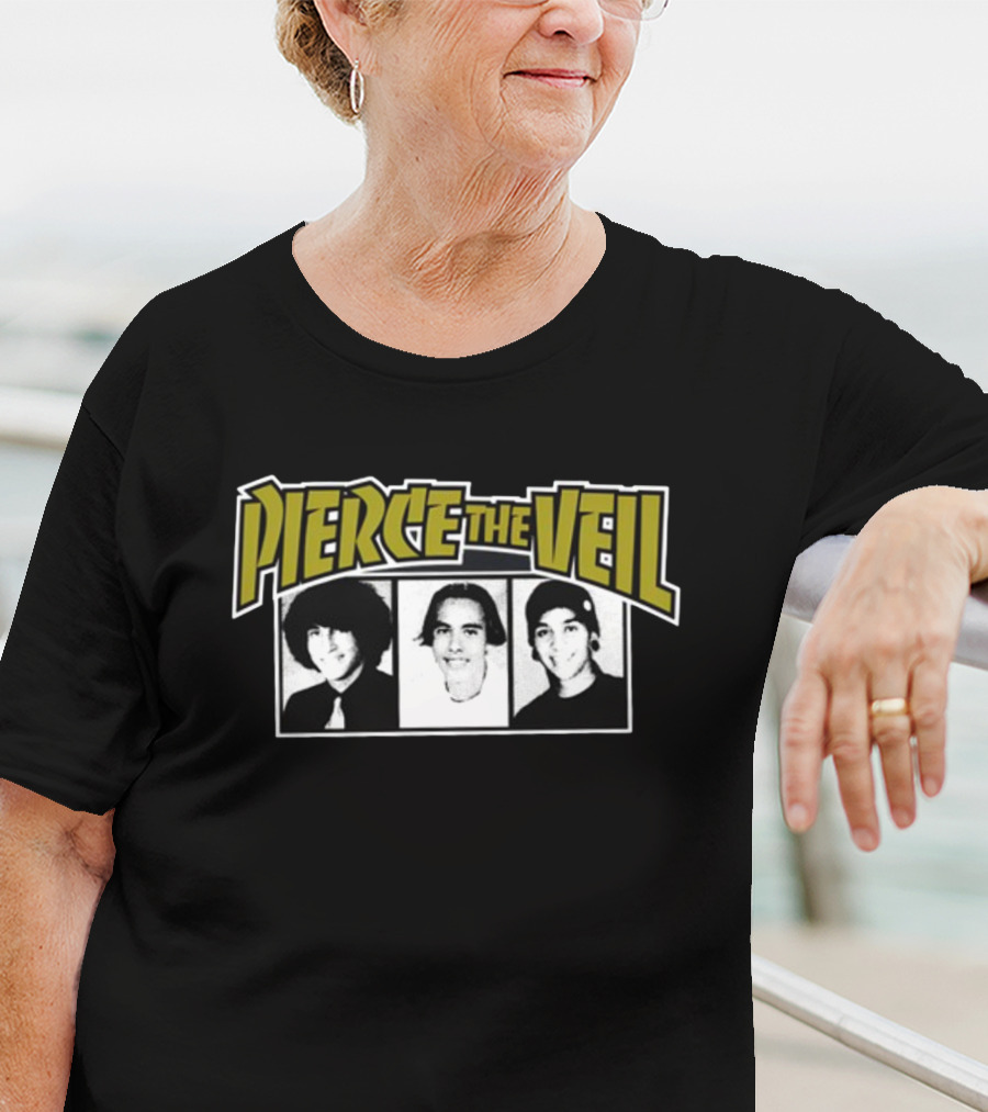 Pierce The Veil Band Members Black And White Photos T-Shirt