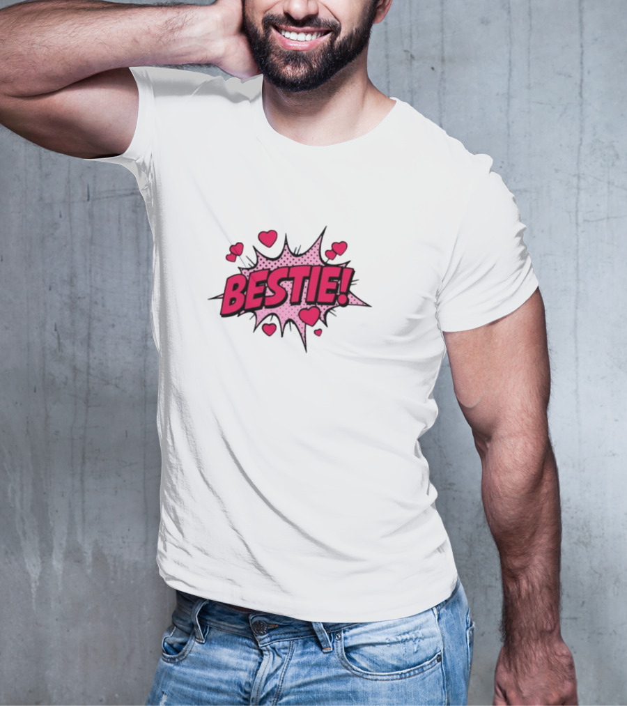 Mixoloshe Bestie Pop Art Hearts Explosion T-Shirt