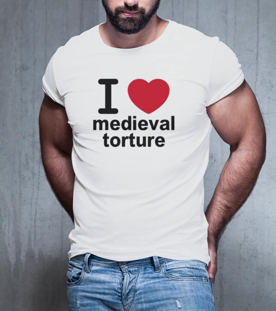 Wii Goth I Love Medieval Torture T-Shirt