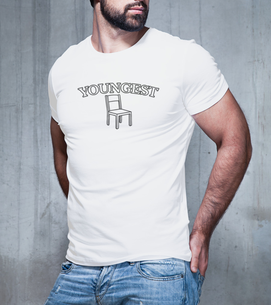 Youngest Chair Icon Simple T-Shirt