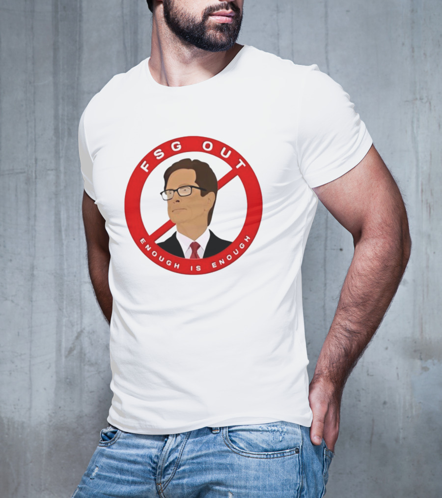 FSG Out Enough Is Enough Red Circle Protest T-Shirt