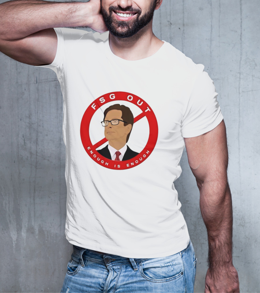 FSG Out Enough Is Enough Red Circle Protest T-Shirt