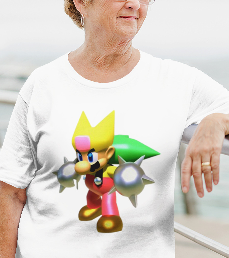 Komorebi Mario Spiky Power-Up Cosplay Character T-Shirt