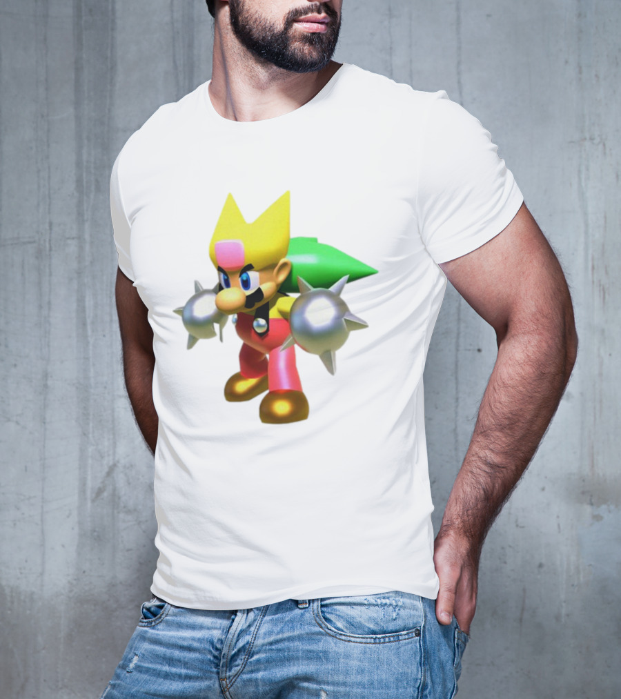 Komorebi Mario Spiky Power-Up Cosplay Character T-Shirt