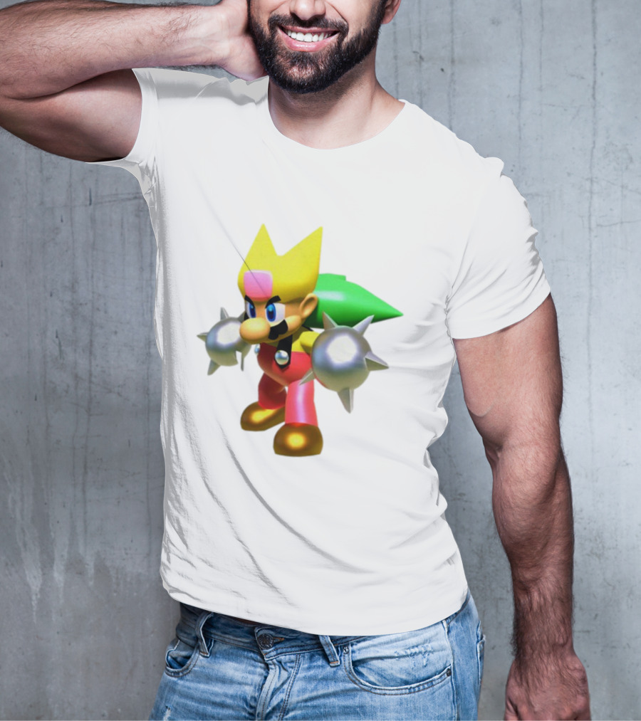 Komorebi Mario Spiky Power-Up Cosplay Character T-Shirt