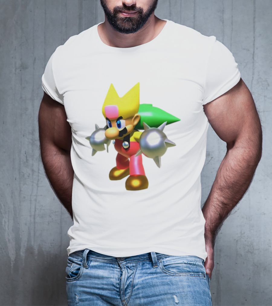 Komorebi Mario Spiky Power-Up Cosplay Character T-Shirt