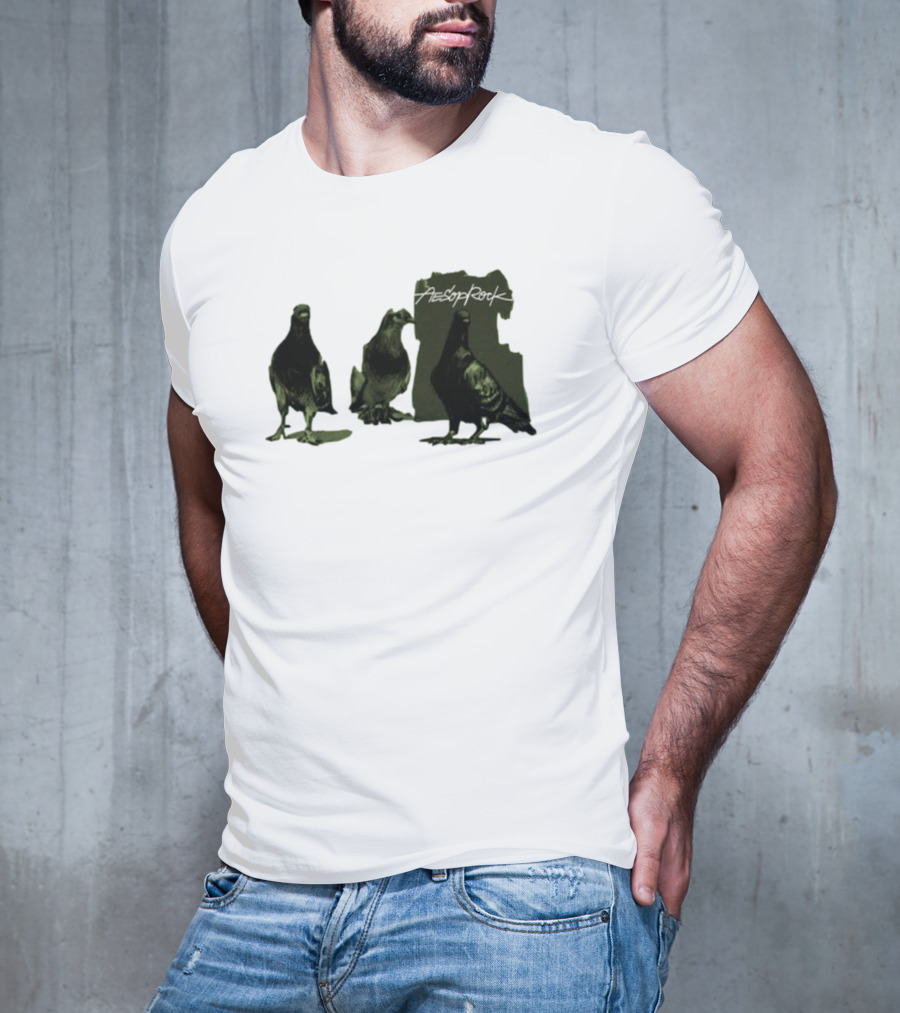 Aesop Rock Pigeonometry Three Pigeons T-Shirt