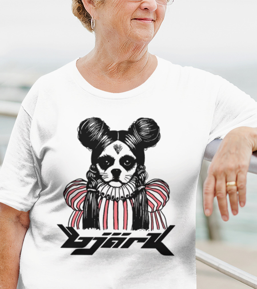 Bjark Sthtgohard Monochrome Dog T-Shirt