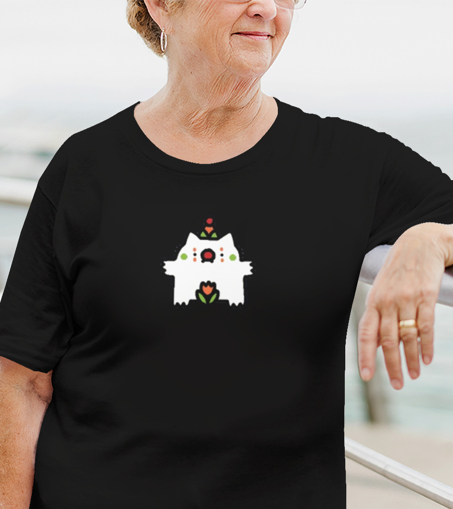 Sillynub Bootee Tulip Clown Cat Edition Leon Cute Party Hat Cat With Tulip Accents T-Shirt