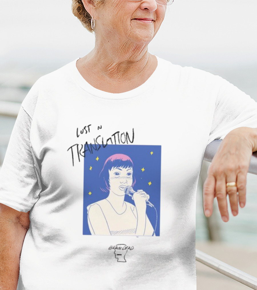 Brain Dead Lost In Translation Karaoke Illustration Woman Singing T-Shirt