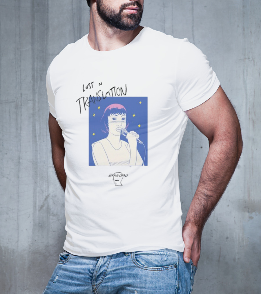 Brain Dead Lost In Translation Karaoke Illustration Woman Singing T-Shirt