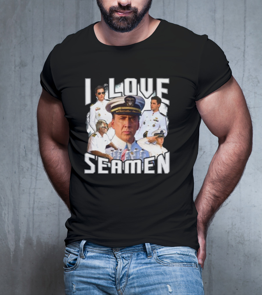 Funnyahhtees I Love Seaman Navy Officers T-Shirt