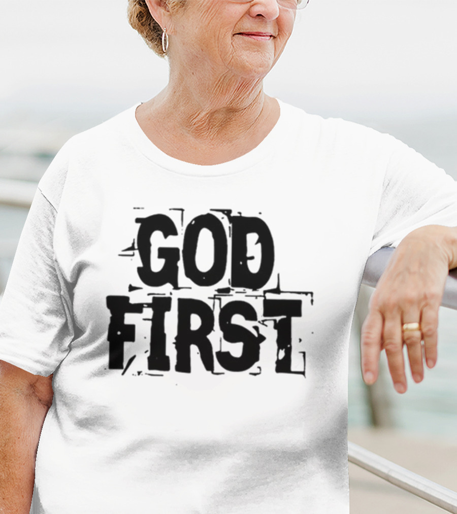 Reformedbychrist God First Faithful Priority T-Shirt