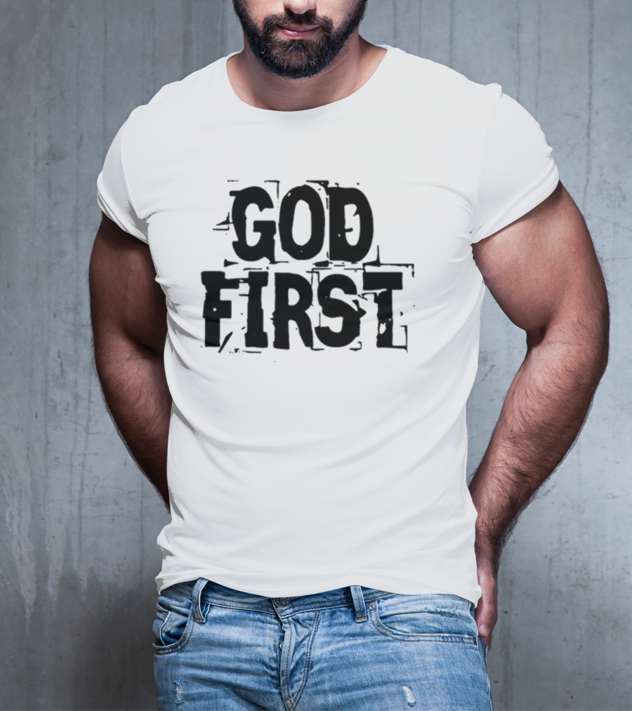 Reformedbychrist God First Faithful Priority T-Shirt