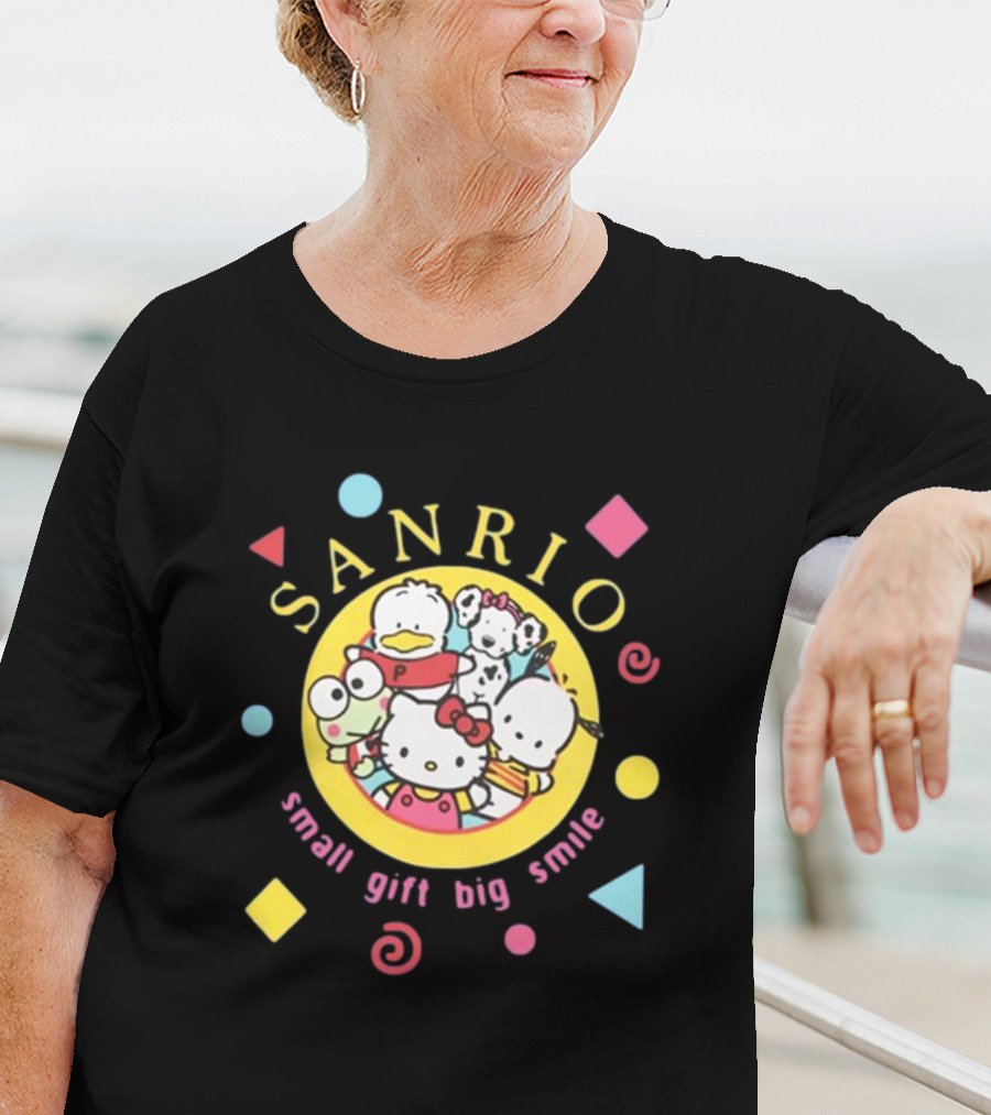 Sanrio Small Gift Big Smile Hello Kitty And Friends X Dumbgood T-Shirt
