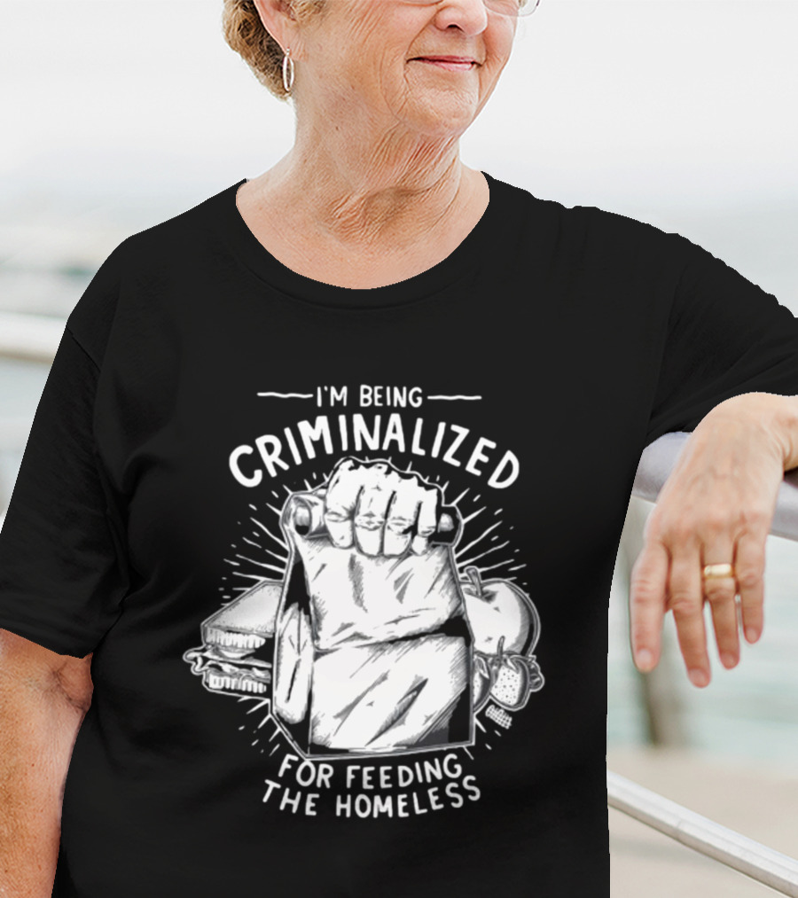 Punkwithacamera I'm Being Criminalized For Feeding The Homeless Sandwich Bag Icons T-Shirt