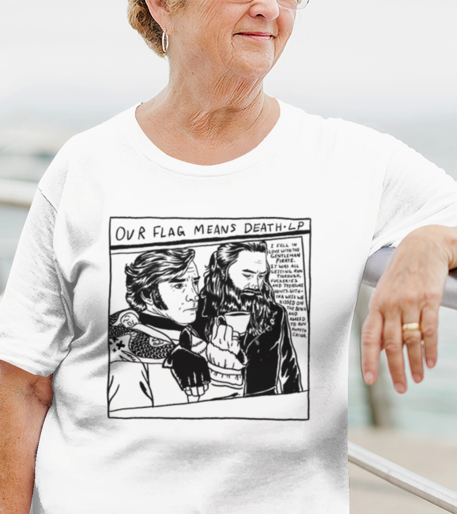 Our Flag Means Death LP Drawing Weareprint Social Gay Pirates T-Shirt