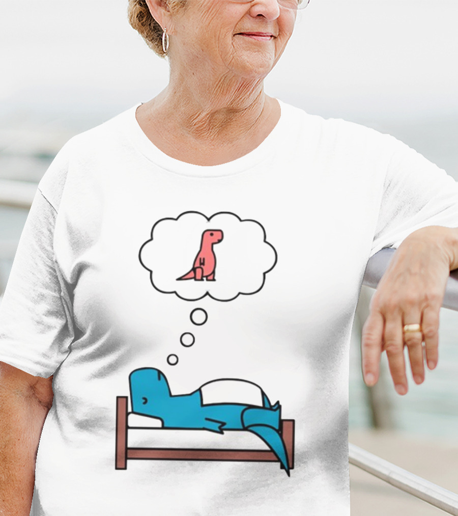 Dinosaur Sweet Dreams BlueRex Sleeping Dinos Dreaming Red Rex T-Shirt
