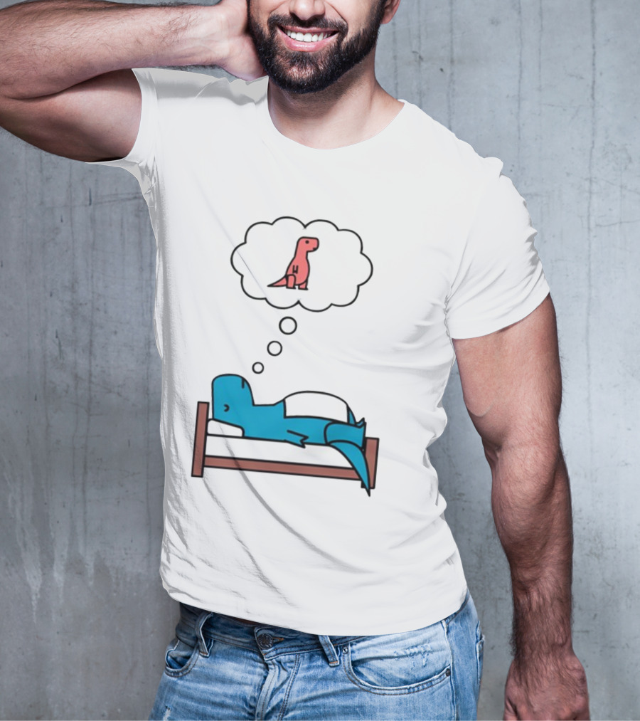 Dinosaur Sweet Dreams BlueRex Sleeping Dinos Dreaming Red Rex T-Shirt