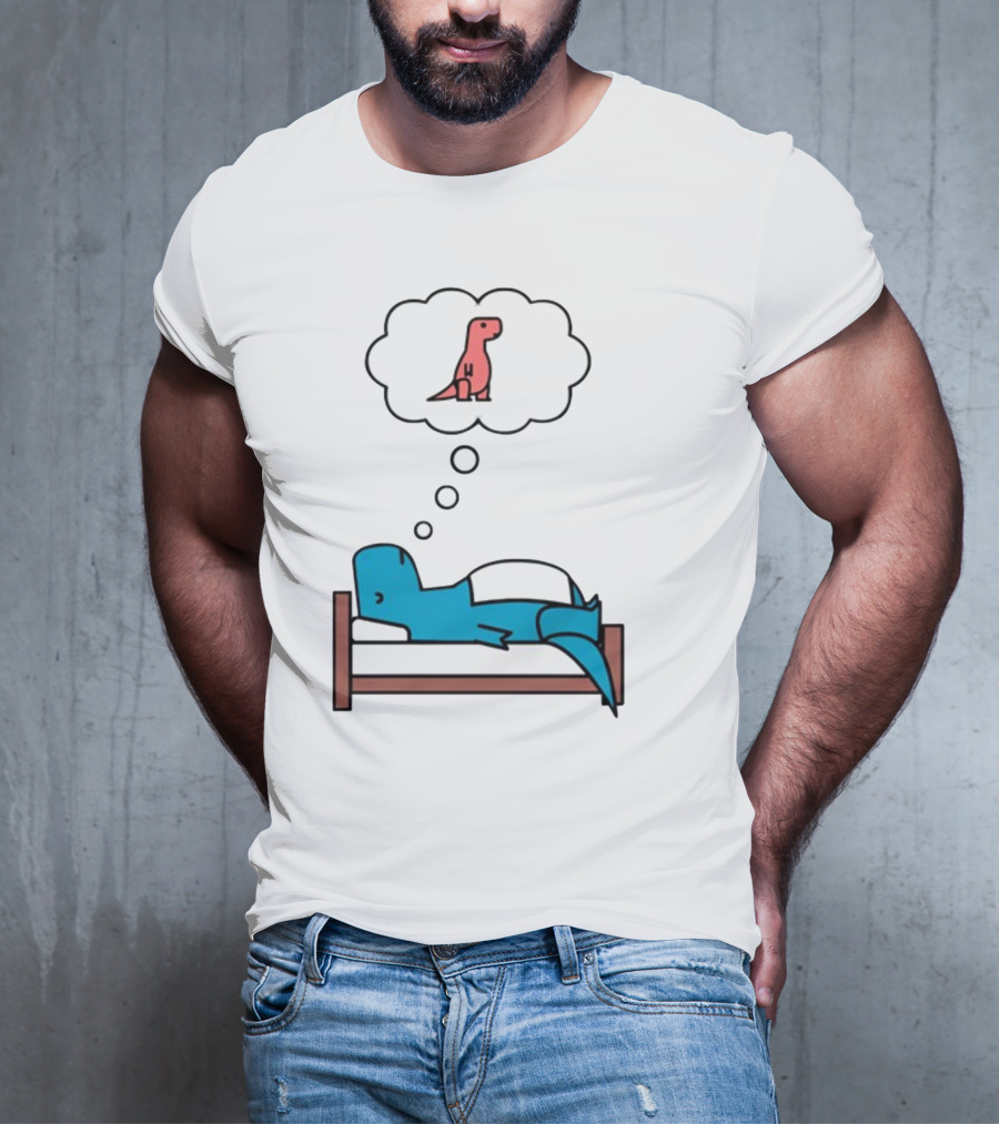 Dinosaur Sweet Dreams BlueRex Sleeping Dinos Dreaming Red Rex T-Shirt