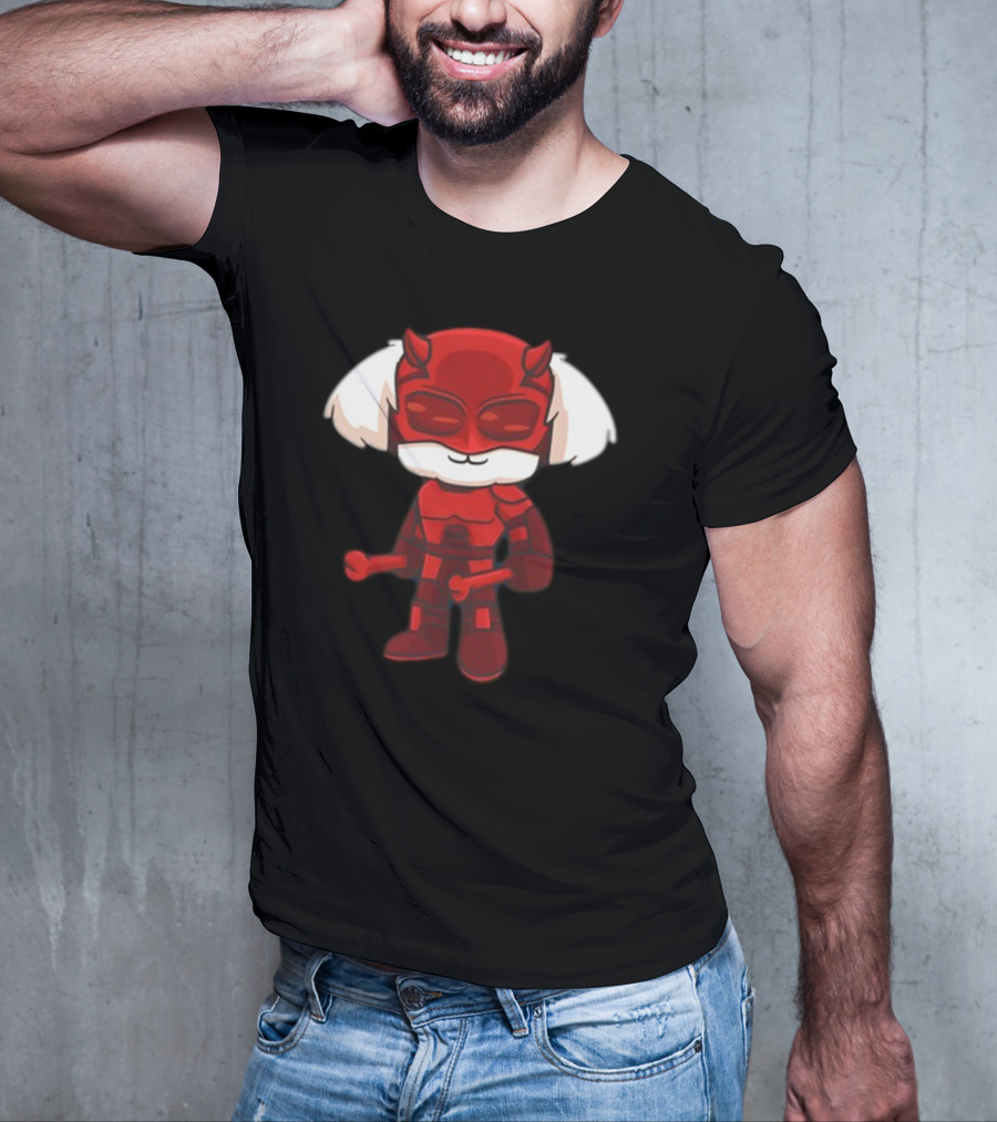 Doug The Devil Of Hell's Kitchen Red Demon Character With Mask And Horns T-Shirt