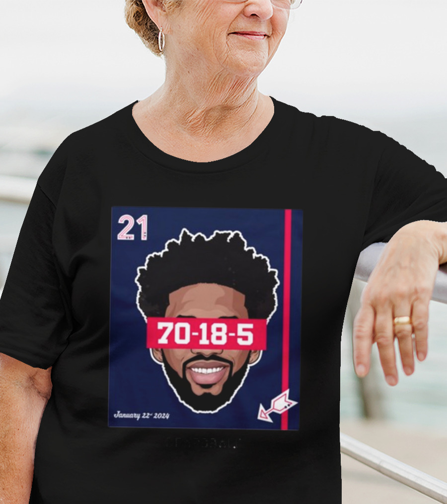 Joel Embiid 70-18-5 Dearbball January 22 T-Shirt