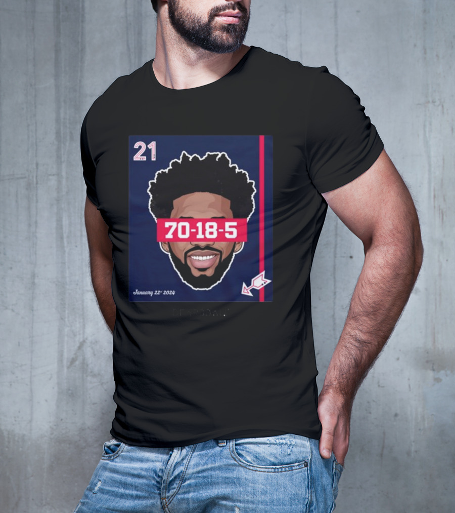 Joel Embiid 70-18-5 Dearbball January 22 T-Shirt