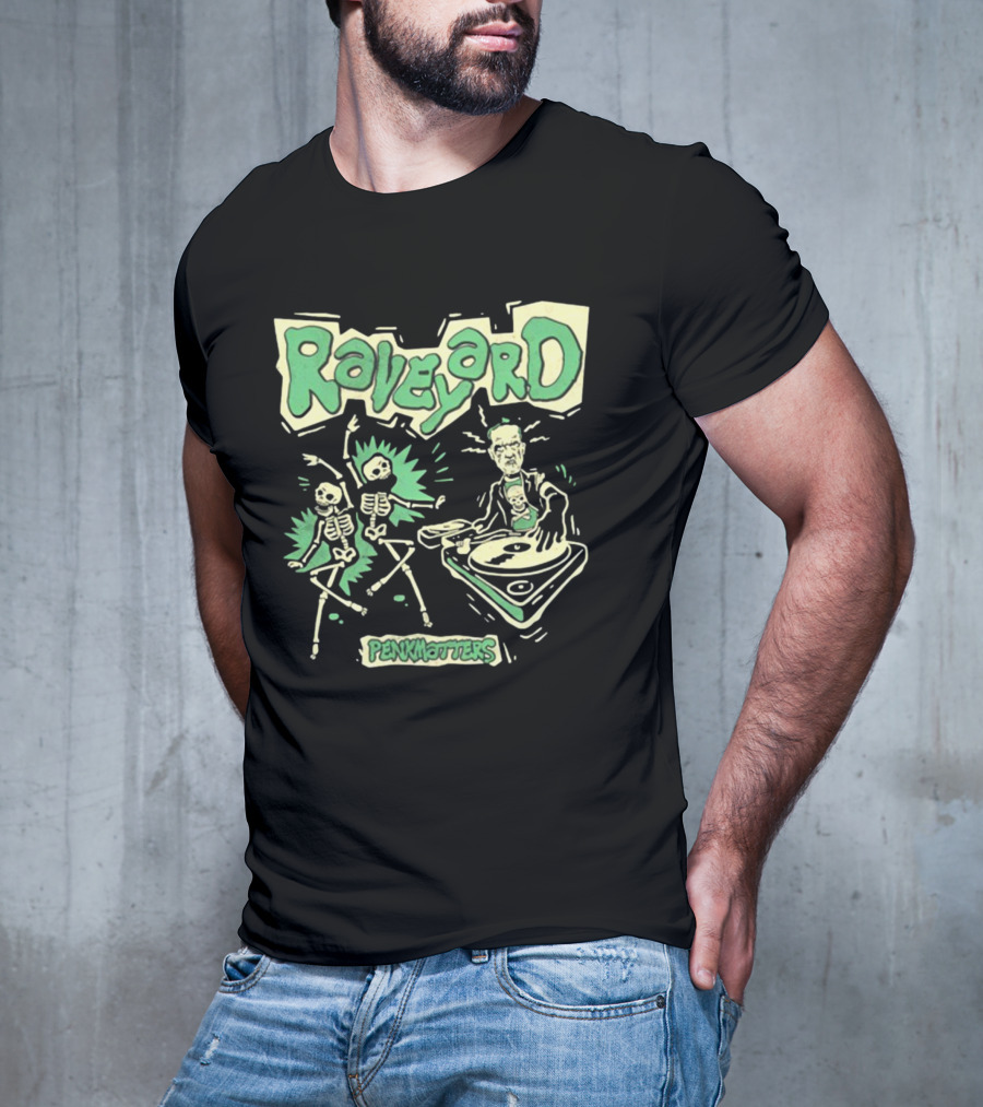 Raveyard Penkmatters Skeletons DJ Party T-Shirt