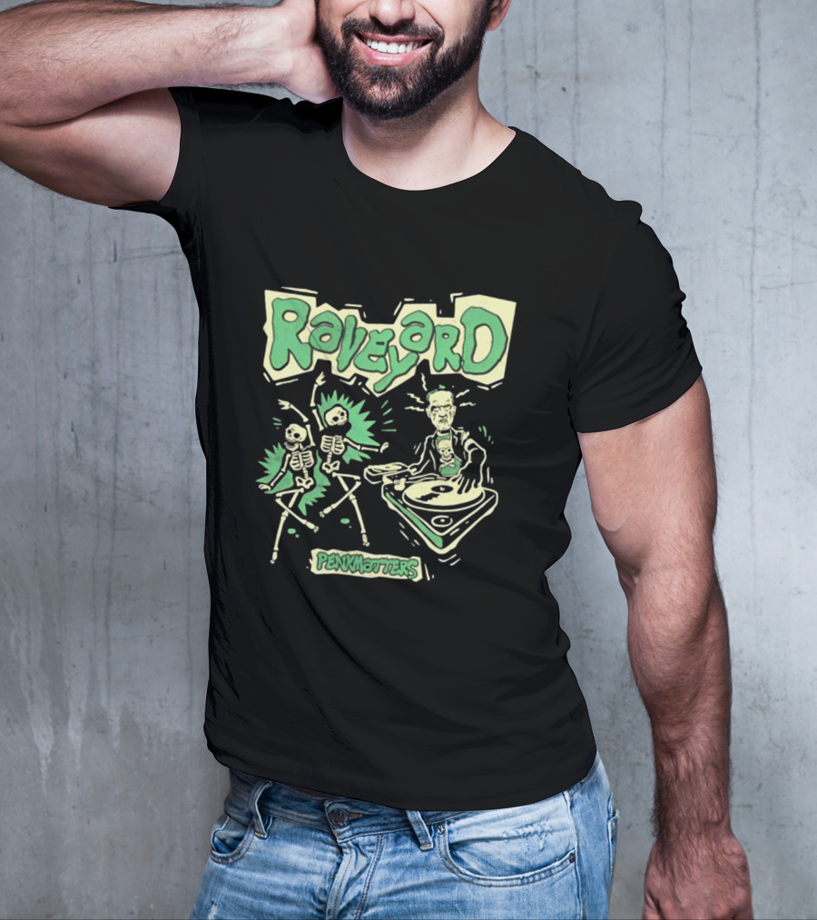 Raveyard Penkmatters Skeletons DJ Party T-Shirt