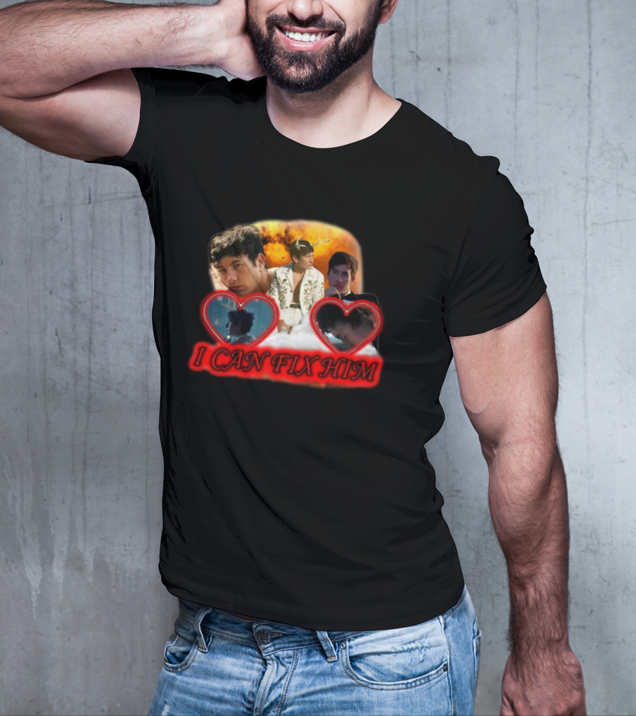 Sadstreet Store I Can Fix Him Romantic Heart Collage Oliver T-Shirt