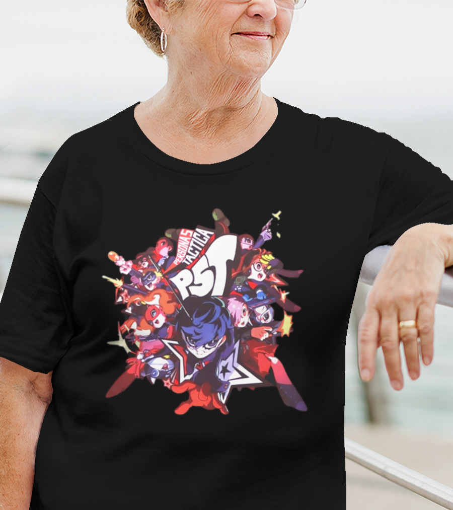 Shopatlus Persona P5t Phantom Thieves Characters Action Montage T-Shirt