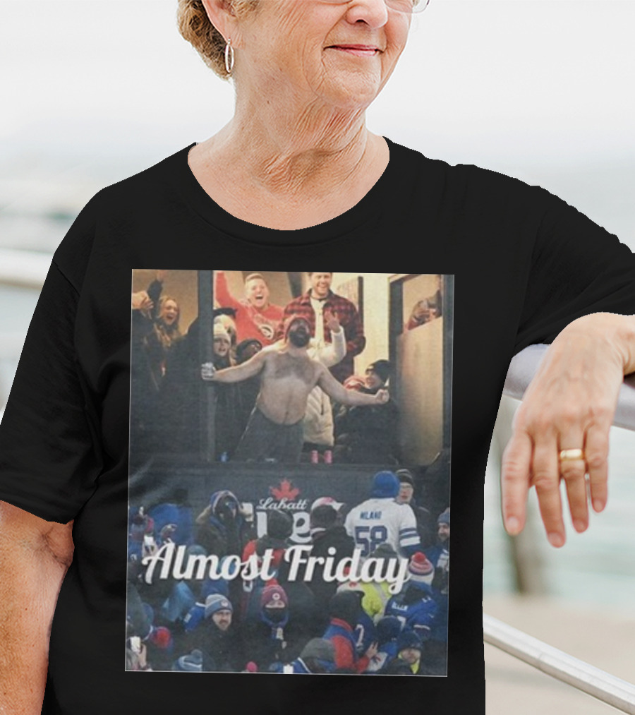 Almost Friday Kelce Labatt Beer Football T-Shirt