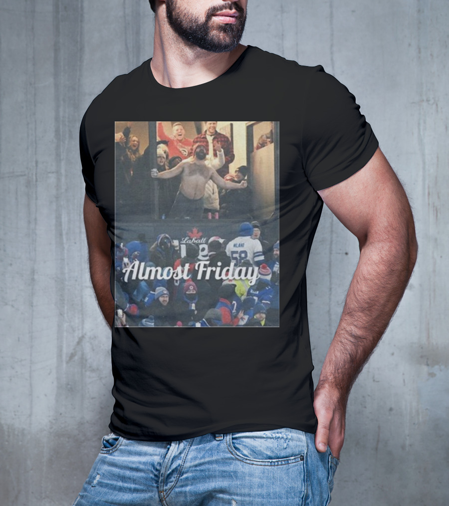 Almost Friday Kelce Labatt Beer Football T-Shirt