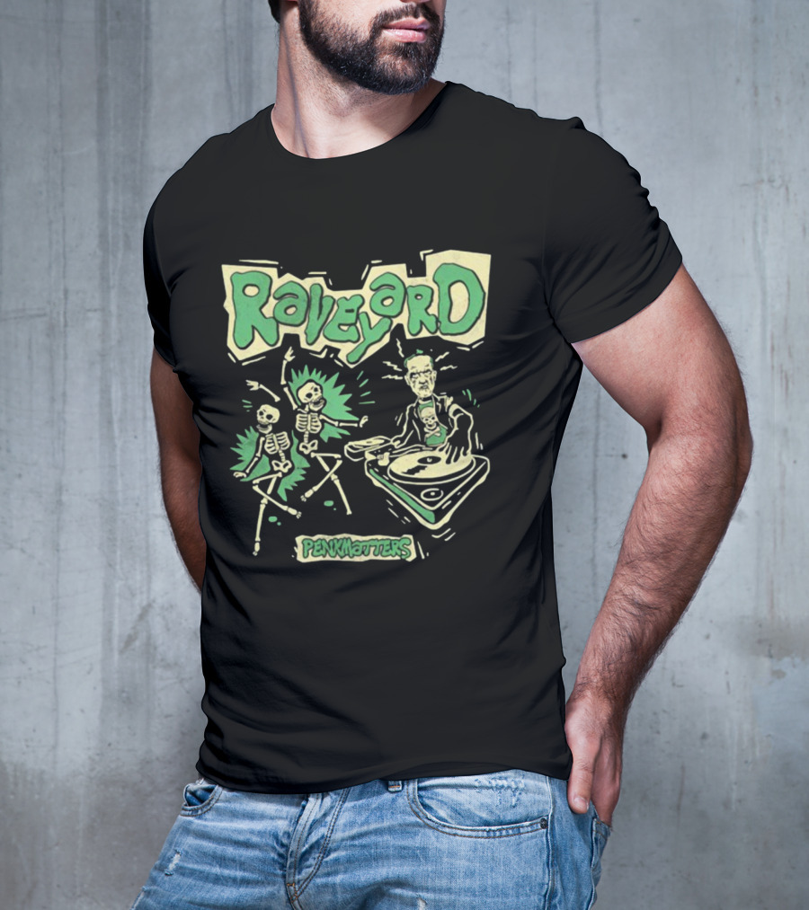 Penkmatters Raveyard Skeleton DJ Party T-Shirt