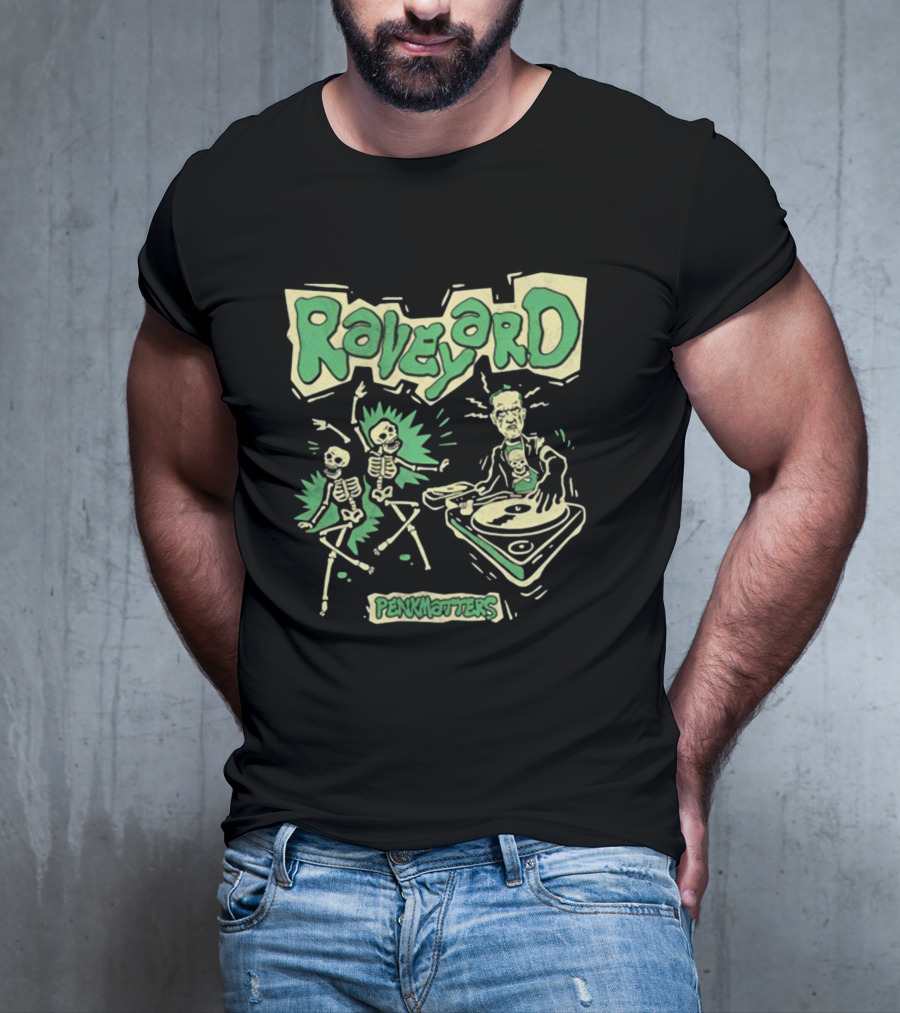 Penkmatters Raveyard Skeleton DJ Party T-Shirt