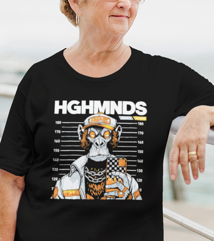 HGHMNDS Caught Ape Mugshot In Streetwear With Phone T-Shirt