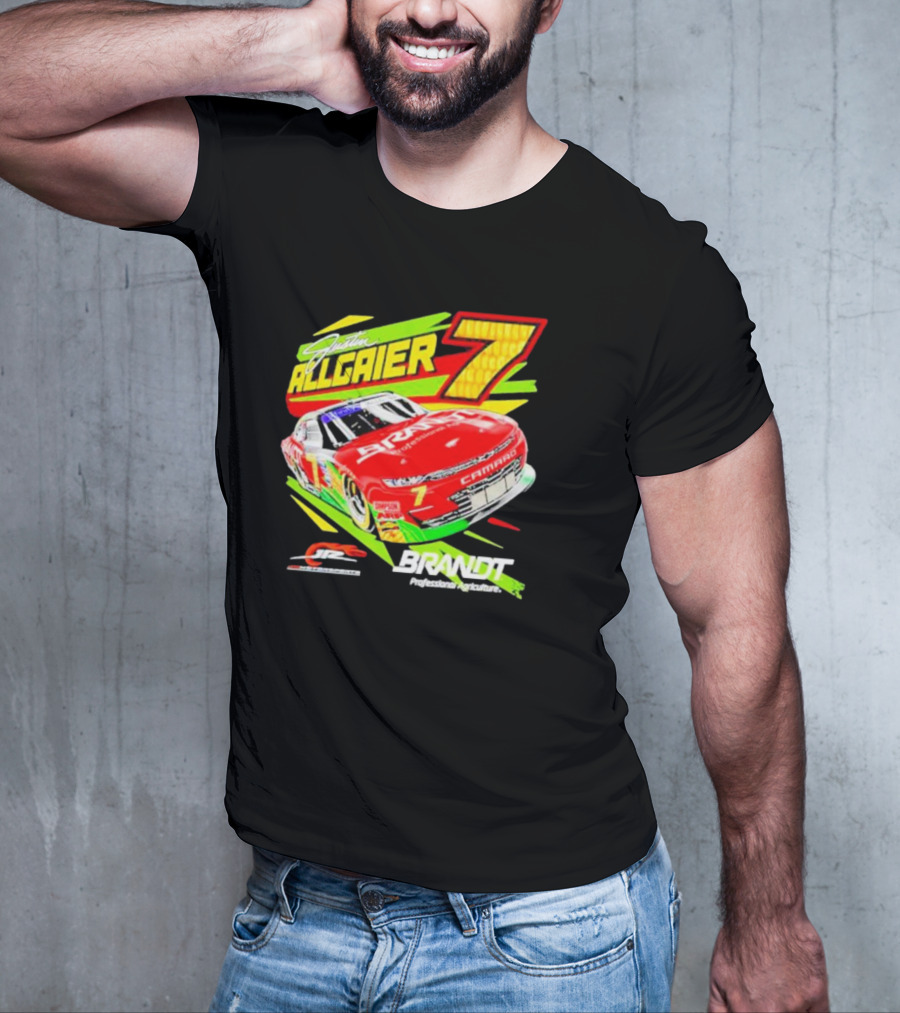 Justin Allgaier 7 JR Motorsports Brandt Camaro Racing Car T-Shirt