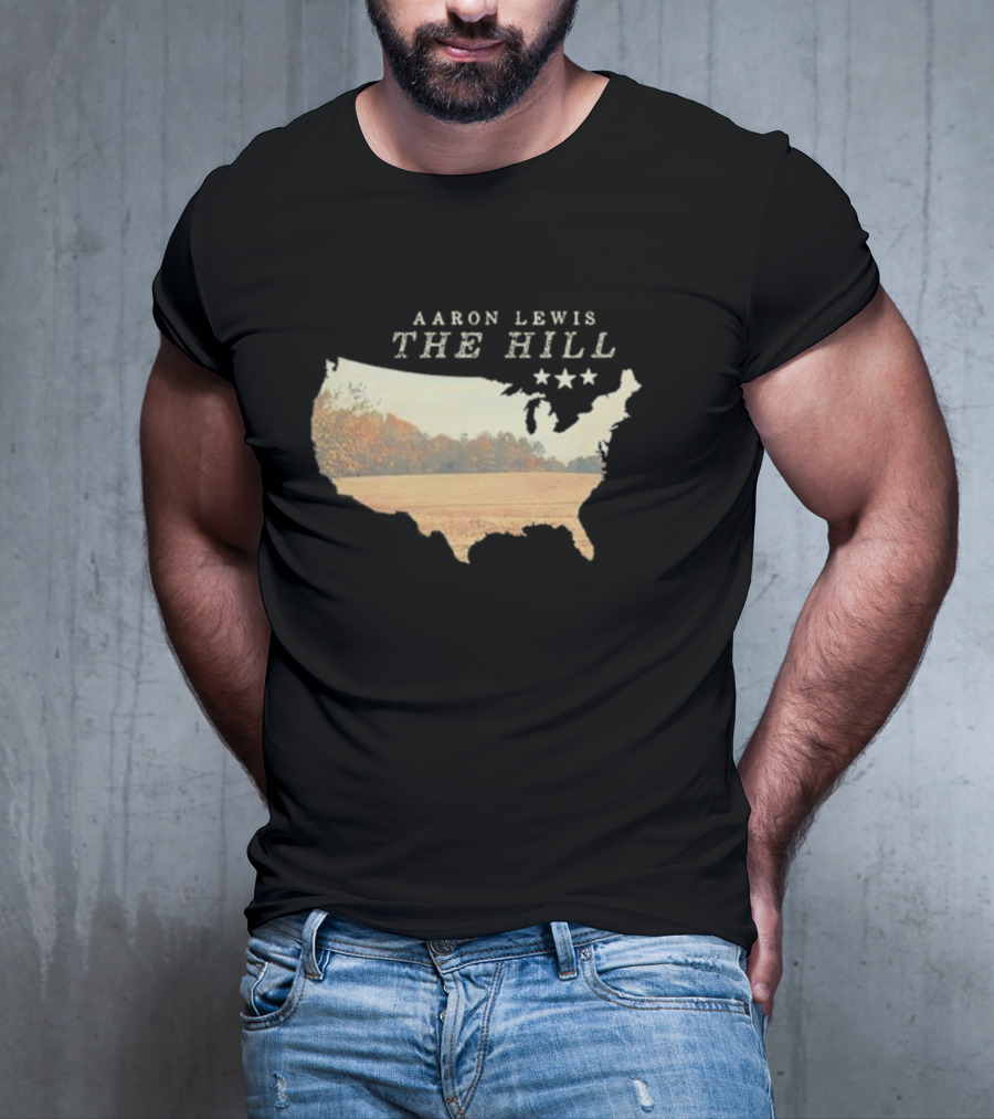 Aaron Lewis The Hill USA Landscape Stars T-Shirt