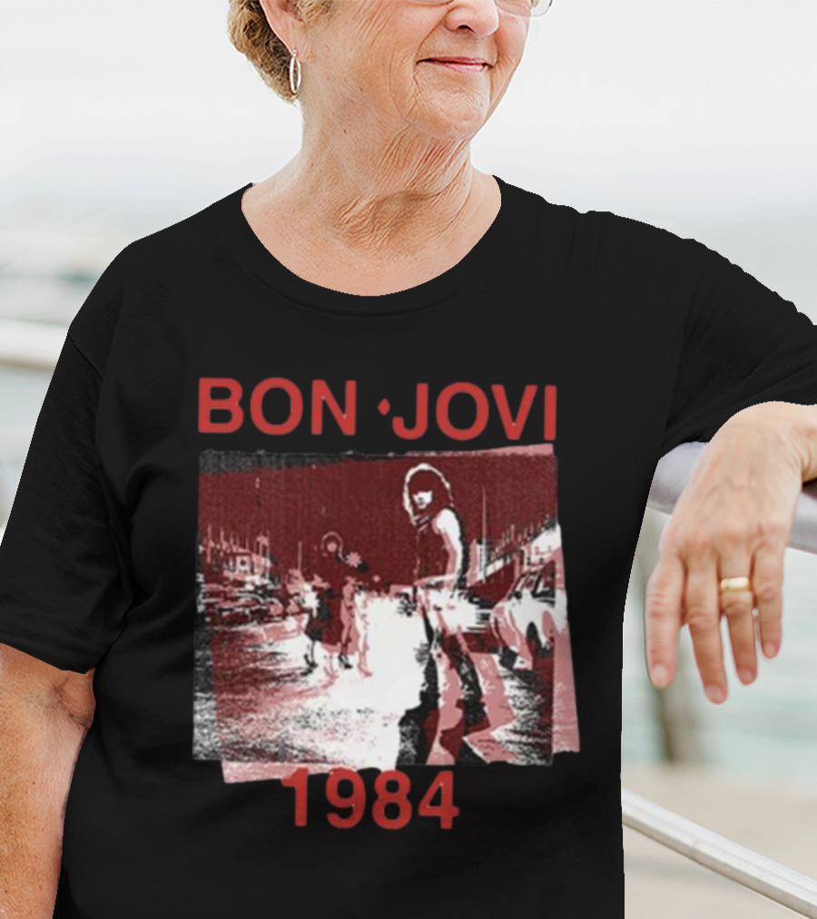Bon Jovi Streets 1984 Urban Scene T-Shirt
