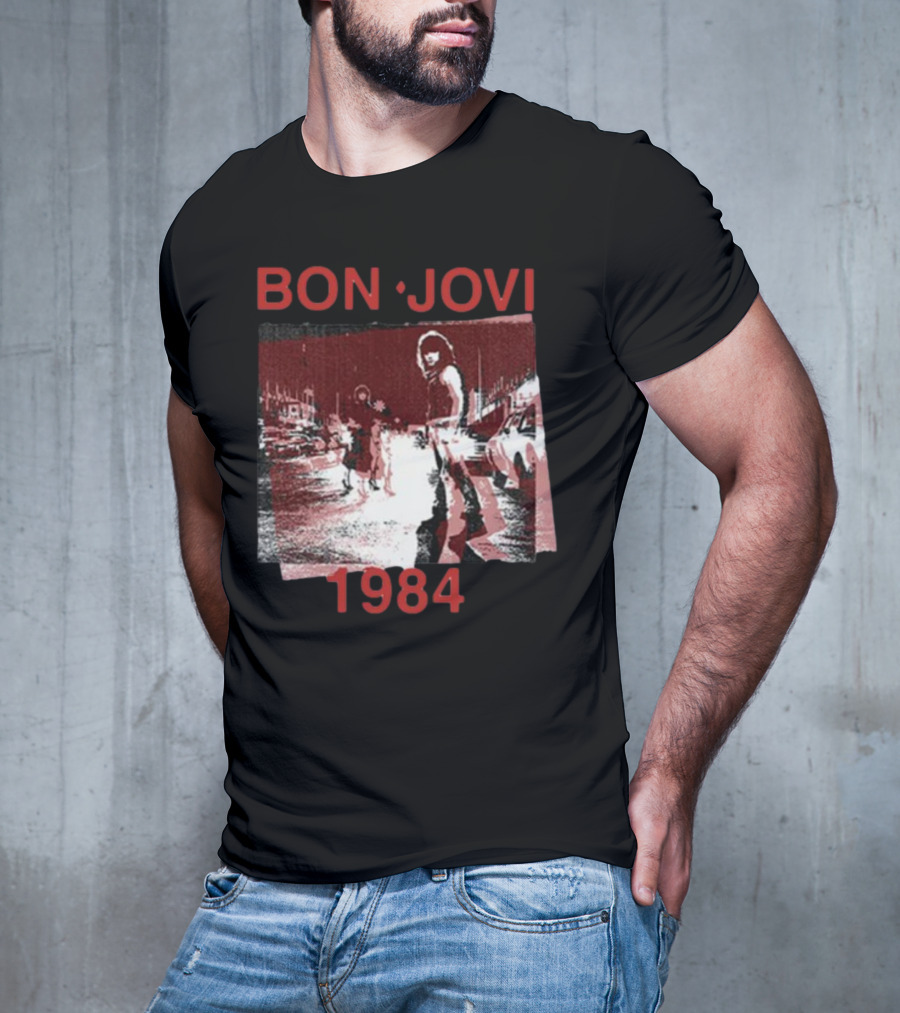 Bon Jovi Streets 1984 Urban Scene T-Shirt