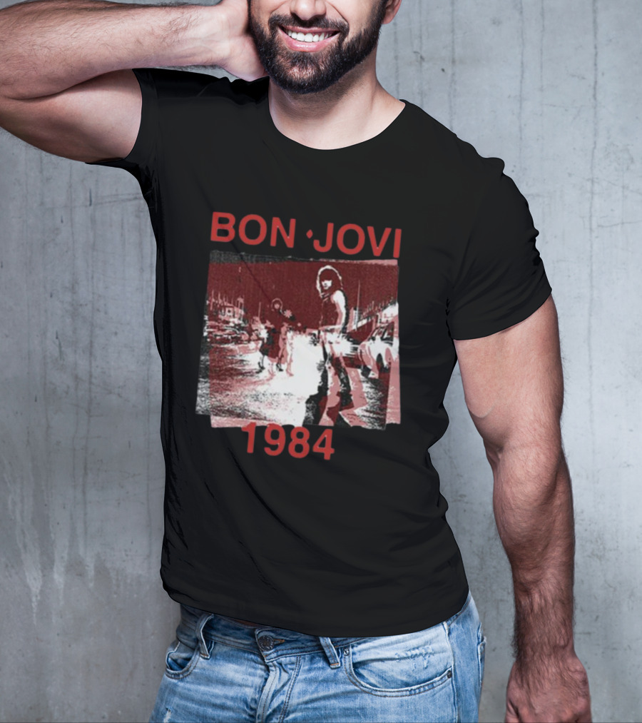 Bon Jovi Streets 1984 Urban Scene T-Shirt