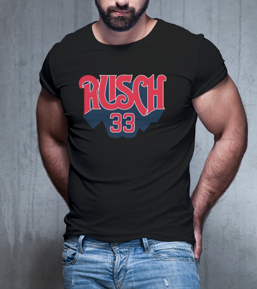 Obviousshirts Rusch 33 Vintage Style Sports T-Shirt