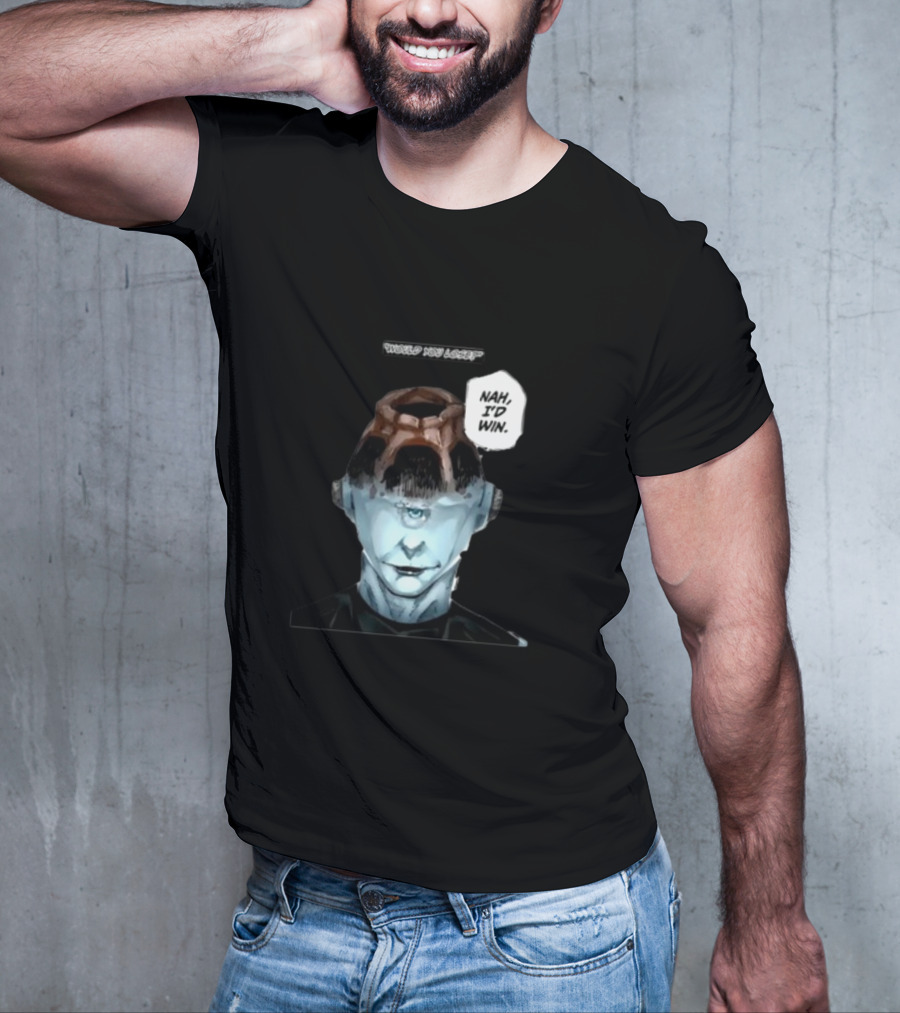 Goofyahhtees Jogoat Would You Lose Nah I'd Win Cyclopean Futuristic Figure T-Shirt