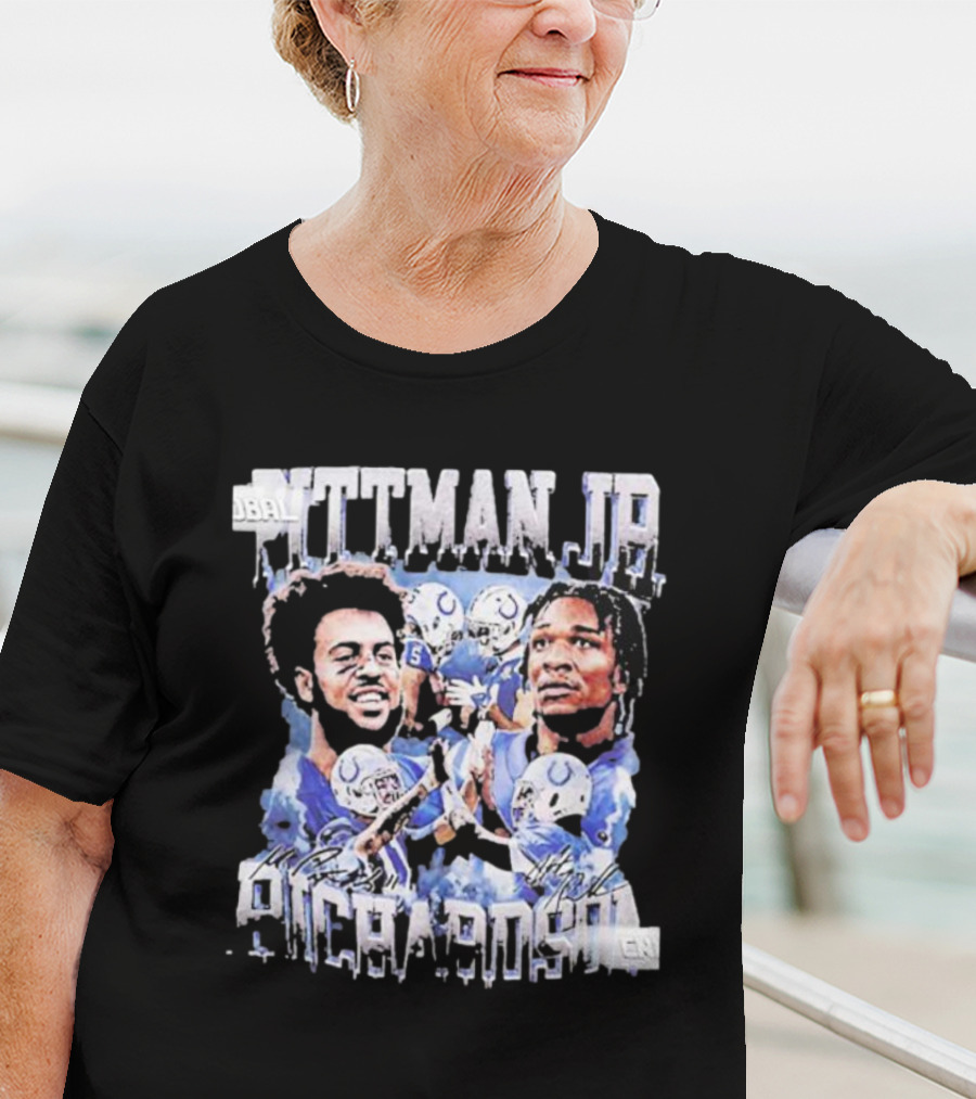 Pittman Jr Anthony Richardson Football Players Indianapolis Colts T-Shirt