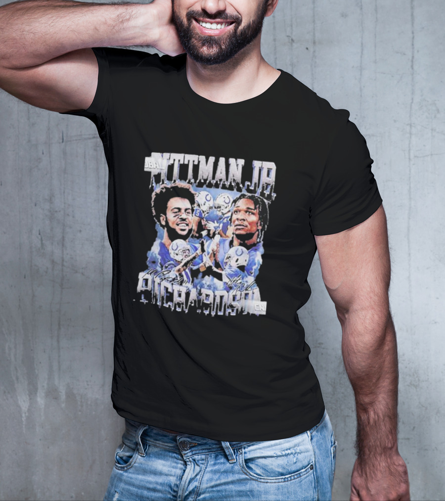 Pittman Jr Anthony Richardson Football Players Indianapolis Colts T-Shirt